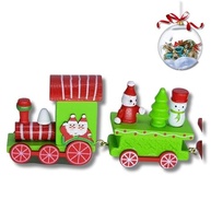 Enfeite de Natal Trem de Madeira 40cm - Decoração Rústica e Encantadora para sua Árvore - imagem 5