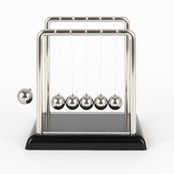 Pêndulo de Newton 13,5cm - Enfeite Decorativo com Design Elegante e Demonstração Científica - imagem 2