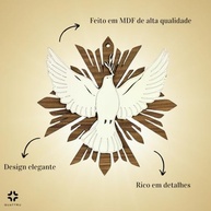 Enfeite Divino Espírito Santo em MDF - Decoração Espiritual Elegante - imagem 2