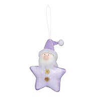 Enfeite Kringle Estrela Roxo: Charme Mágico para sua Árvore de Natal - imagem 1