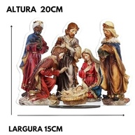Enfeite de Natal com Presépio - Decoração Elegante e Religiosa para Mesa ou Árvore - imagem 4