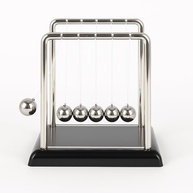 Pêndulo de Newton 13,5cm - Enfeite Decorativo com Design Elegante e Demonstração Científica - imagem 1