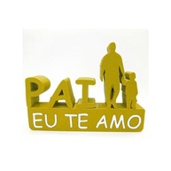Pai Eu Te Amo - Enfeite de Mesa com Mensagem de Amor para Presentear - imagem 3