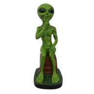 Estatueta ET Alienígena Decorativo Resina - Enfeite Temático Espacial - imagem 2