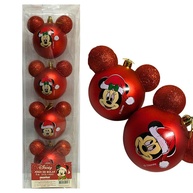 Enfeites Natalinos Mickey e Minnie: Kit 4 Bolas Grandes - imagem 1