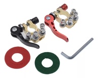 Kit 2 Terminais Engate Rápido Bateria Veicular Dourado - Conexão Segura e Desconexão Fácil - imagem 1