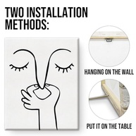 Arte de Parede de Banheiro Engraçada 20x25cm - Decoração com Humor Preto e Branco - imagem 4