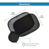 Enovoe Persiana para Bebê: Proteção Solar Essencial para o Carro (2 Unidades) - imagem 4
