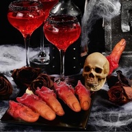 Dedos Falsos Ensanguentados para Halloween - 5 Peças Realistas para Decoração e Brincadeiras - imagem 2
