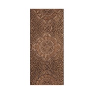 Adesivo Decorativo de Porta Madeira Estilo Mandala Entalhada - Design Artesanal Elegante - imagem 1