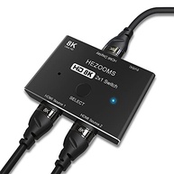 HEZOOMS KVM Switch 8K HDMI 2.1: 2 Entradas 1 Saída para Computador e Laptop | Ultra HD 8K@60Hz, 4K@120Hz, 48Gbps - imagem 5