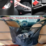 Organizador de Carro Universal: Suporte de Bolsa e Rede Entre Assentos - imagem 5