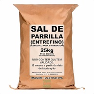 Sal De Parrilla 25kg Granulado Entrefino Original Para Churrasco - imagem 1