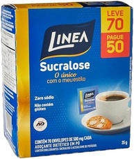 Linea Adoçante em Pó Sucralose com 70 envelopes de 800mg cada, 56g - imagem 2