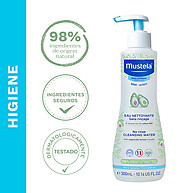 Mustela Água de Limpeza: Higiene Suave Sem Enxágue - imagem 2