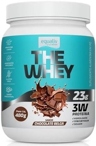 The Whey 3W, Proteína Hidrolisada, Isolada e Concentrada, Sabor Chocolate Belga, 480g -Equaliv - imagem 2