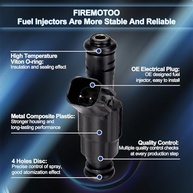 Kit 6 Injetores de Combustível 4 Furos para Chevy Equinox & Pontiac Torrent V6 3.4L (2005-2009) - imagem 3
