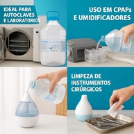Kit 4 Unidades Água Destilada Pura 5L - Ideal para Umidificadores e Equipamentos CPAP - imagem 5