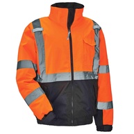 Ergodyne GloWear 8377 Type R Class 3 Jaqueta bomber acolchoada, média Glowear 8377 Thermal High Visibility Jacket - Type R, Class 3, Quilted Bomber Ergodyneadulto-unissex - imagem 1
