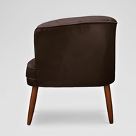 Poltrona Cadeira Decorativa Ergonômica para Sala de Espera e Recepção MOBLAN - Estilo Moderno e Conforto Duradouro (Marrom) - imagem 5