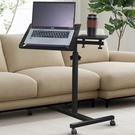 Mesa Portátil Ergonômica com Ajuste de Altura e Rodas - Tampo 100x60cm - imagem 2