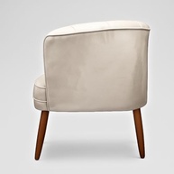 Poltrona Decorativa Ergonômica Bege - Alta Resistência para Salas e Recepções | MOBLAN - imagem 5