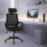 Cadeira de Escritório Ergonômica com Apoio de Cabeça - Conforto e Suporte Premium - imagem 1