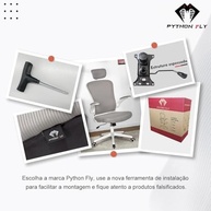 Cadeira de Escritório Ergonômica com Estofado Mesh Respirável – Apoio Lombar Ajustável para Home Office - imagem 4