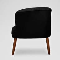 Poltrona Cadeira Decorativa Ergonômica para Sala de Espera e Recepção - Design Moderno MOBLAN (Preto) - imagem 5