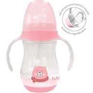 Copo com Alça Ursinho Buba Rosa 250ml - Seguro, Ergonômico e Livre de BPA - imagem 4
