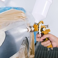 Tomshin HVLP Pistola de Pintura Profissional com 3 Bicos - Atomização Fina e Design Ergonômico - imagem 3