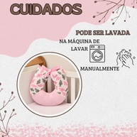 Almofada de Amamentação Gota Rosa - Conforto Ergonômico para Mãe e Bebê - imagem 5