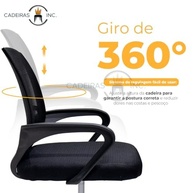 Cadeira de Escritório Detroit com Encosto Mesh e Base Cromada - Conforto Ergonômico 360° - imagem 5