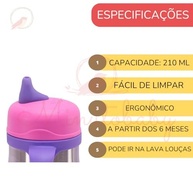 Copo Térmico de Transição para Bebês - Antivazamento, Ergonômico e Resistente - imagem 4