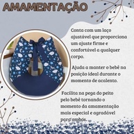 Almofada de Amamentação Estrela Lua Marinho - Apoio Ergonômico para Mãe e Bebê - imagem 4