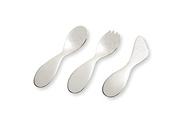 Conjunto Talher Infantil 3 Peças em Aço Inox - Seguro e Ergonômico para Crianças - imagem 2