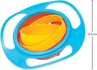 Potinho Tigela Prato Mágico 360° Graus Infantil - Seguro, Ergonômico e Antideslizante para Bebês (Laranja) - imagem 5