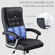 Cadeira de Escritório Presidente com Suporte Lombar Ergonômico e Encosto Alto - Conforto Premium para Jornadas Produtivas - imagem 5
