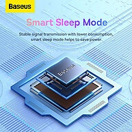 Baseus F01A: Mouse Silencioso Ergonômico - imagem 2