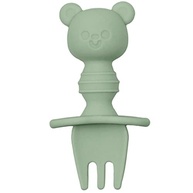 Kit Talheres de Silicone para Bebês Ursinho - Verde | Seguro, Ergonômico e Livre de BPA - imagem 4