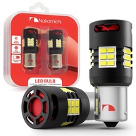 Lâmpada LED Nakamichi 7507 BAU15S PY21W: Iluminação Superior e Sem Erros para Seu Carro - imagem 1