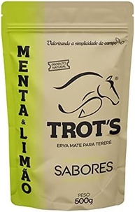 ERVA MATE PARA TERERÉ SABOR MENTA E LIMÃO PACOTE 500G TROT'S - imagem 4
