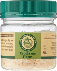Companhia das Ervas Cebola Em Flocos Companhia Das Ervas Pote Pet 50G - imagem 2