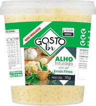 Alho 1Kg Triturado Ervas Finas Tempero Prático - imagem 1