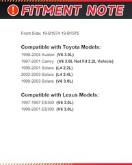 Pinças de Freio Dianteiro para Toyota Camry, Avalon, Solara e Lexus ES300 | GAIASURGE - imagem 3