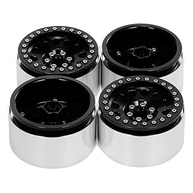 4 Rodas Metal Preto 1:10 - Upgrade Essencial para seu Carro de Escalada RC - imagem 3