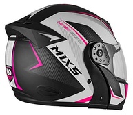 Capacete Mixs Gladiator Neo Robocop Rosa - Escamoteável e Articulado - imagem 3