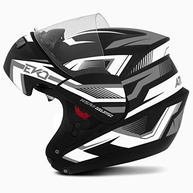 Capacete Escamoteável Pro Tork Attack Evo Brilhante Preto/Cinza - Segurança e Estilo para Sua Pilotagem - imagem 3