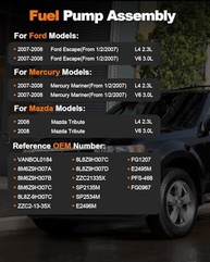 Bomba de Combustível Elétrica para Ford Escape, Mercury Mariner e Tribute (2007-2008) - E2495M - imagem 3