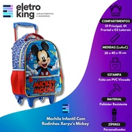 Mochila Mickey com Rodas: A Escolha Ideal para a Escola! - imagem 2